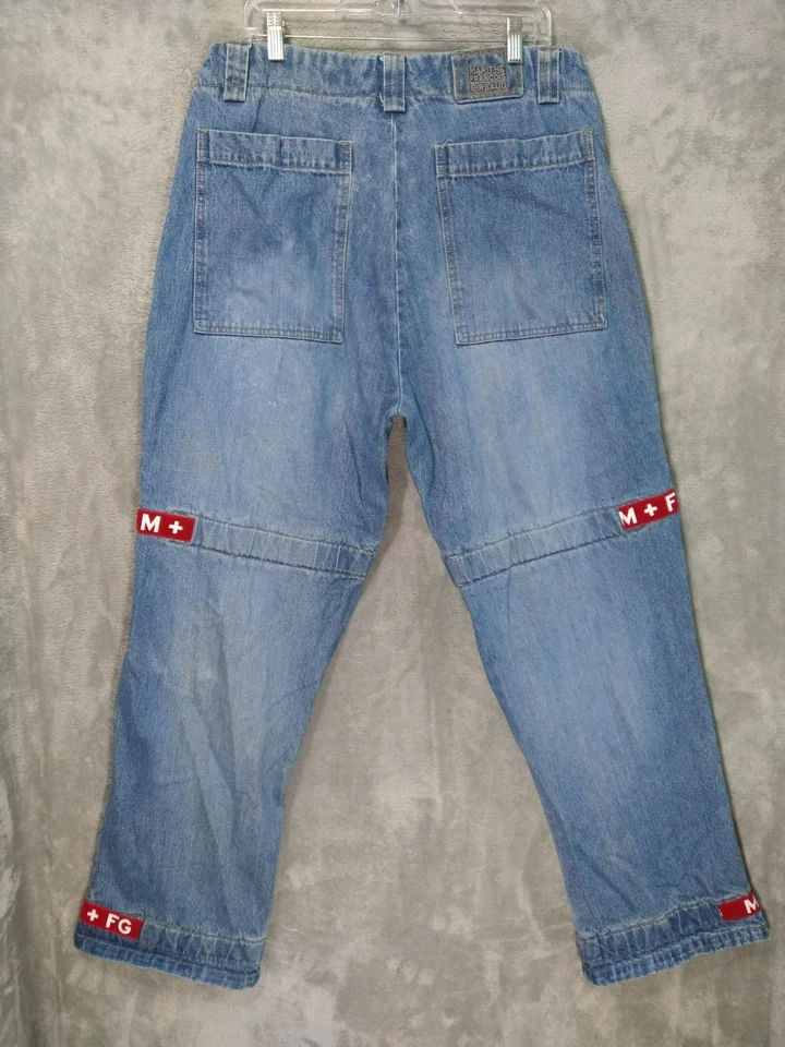 Le Jean De Marithe Francois Girbaud Hombres 36 x 33 Azul Denim Shuttle Suelto De Colección Foto 2 de 4