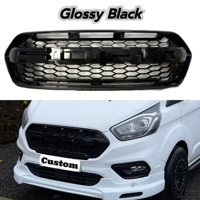 Frontgrill für Ford Transit Custom Raptor Kühlergrill 2018-2023 Glanz Schwarz