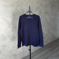 Beams Plus 9G Knit Sweater Blue L