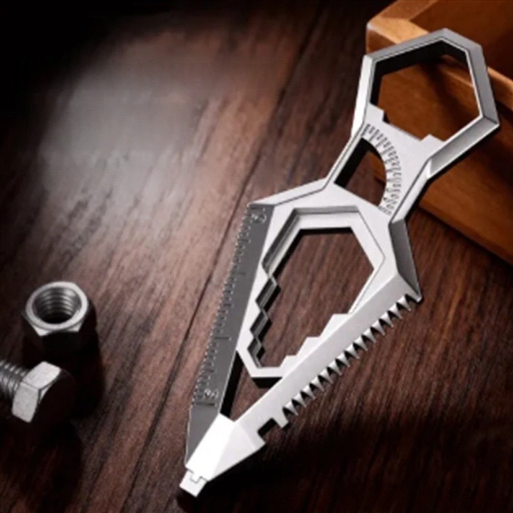 Portable Heavy Duty EDC Metal Keychain Multi-Tool Bottle Opener Men's Gift
