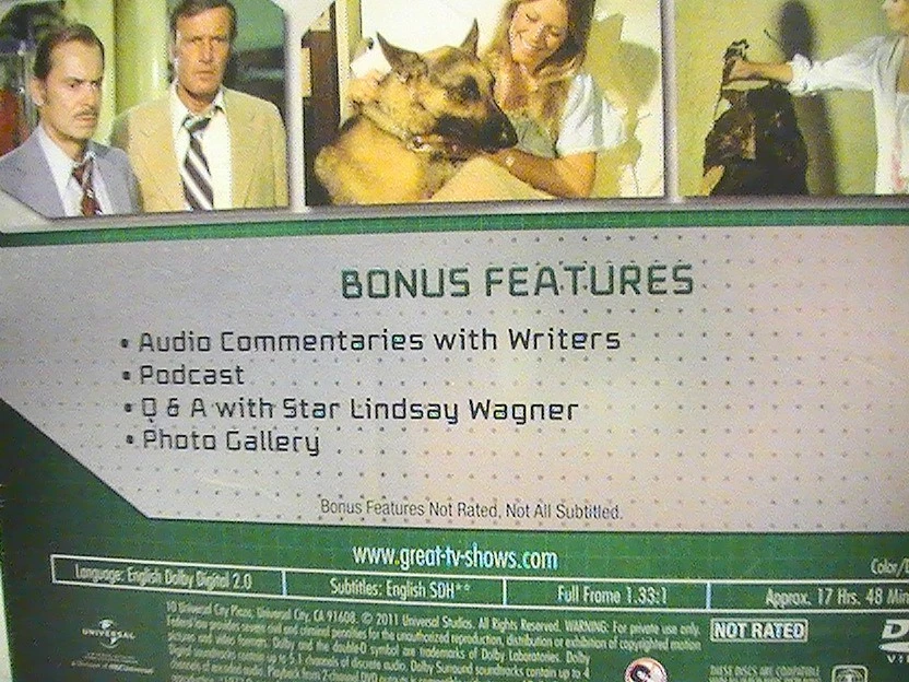 The Bionic Woman 1976 Season 3 5 DVD 2011 Lindsay Wagner Lee Majors Cyborg Jaime - Image 4 of 4