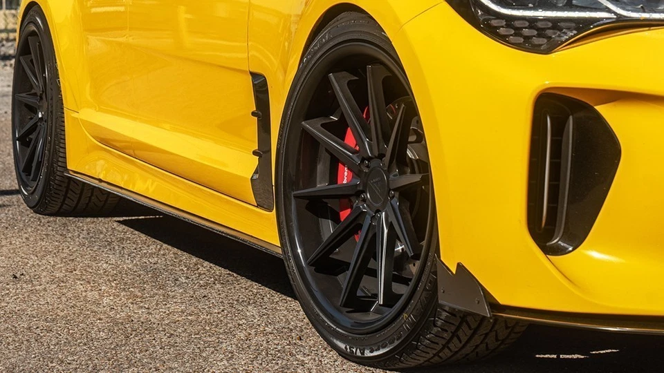 F20x10.5/R20x11.5"Staggered Ferrada Wheels FR4 Matte Black with Gloss Black(S03) Foto 2 de 4