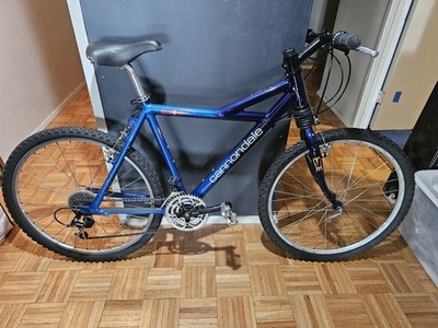 Vintage 1993 Cannondale Delta V 700 MTB Blue 26'' Headshock Suspension Deore LX