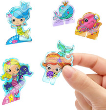 Minis Mermaids, Includes 10 Preprinted , Kids Art and Craft Activity Set, Eas...