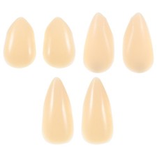 3 Pairs Reusable Vampire Teeth Caps Realistic Fangs for Halloween Costume Party