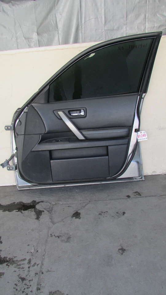 Infiniti FX35 2006-2007 montaje de puerta del lado del pasajero delantero derecho gris con ventana Foto 4 de 4