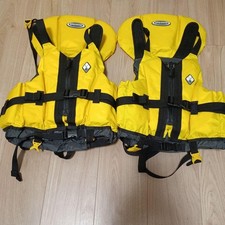 Montbell Kids Life Jackets 125-155cm Yellow Set of 2, Excellent Condition