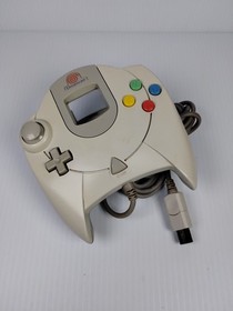 Sega Dreamcast Clear Blue Shell Console Bundle 1 Controller VMU Tested Works 