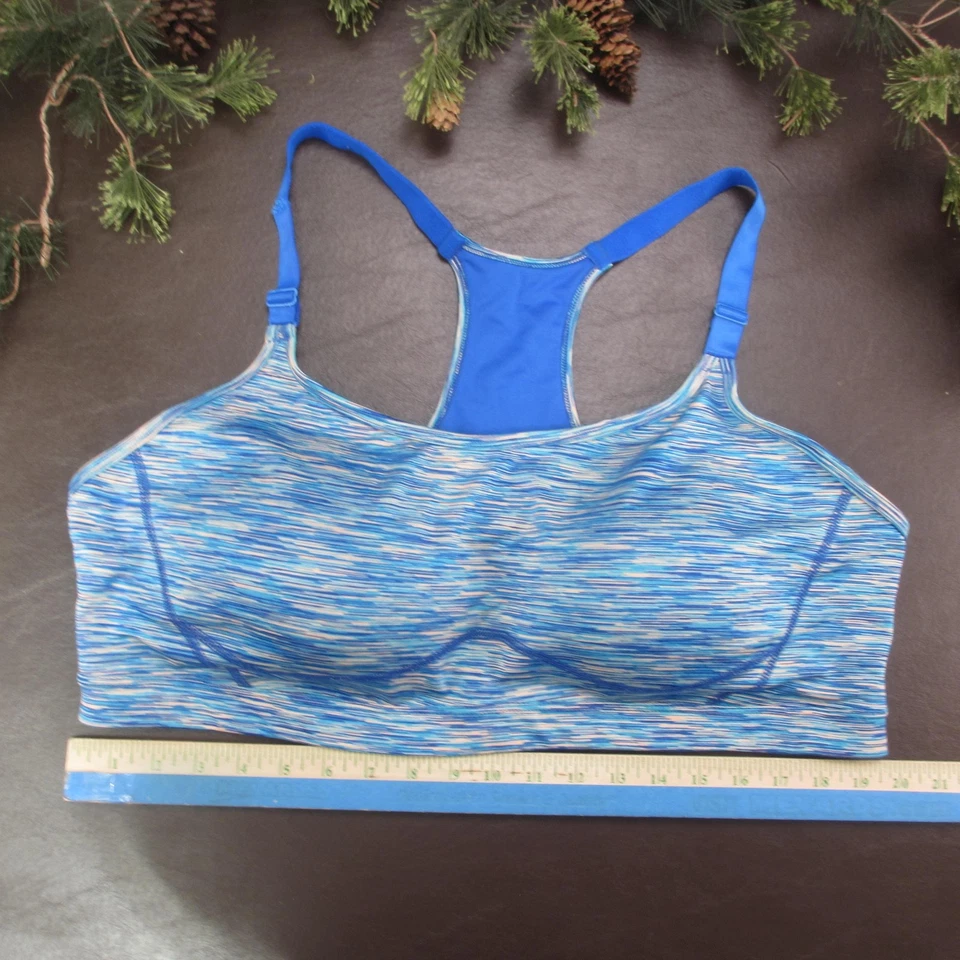 Tek Gear Sports Bra Womens 3X Racerback Light Support Padded Adjustable Active - Image 2 of 4