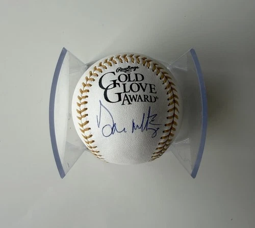 Don Mattingly Signed Gold Glove Baseball Autographed Yankees JSA COA
