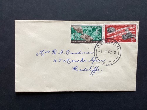NZ 1962 Telegraph Centenary FDC, Sumner CDS pmk (NZF1300)