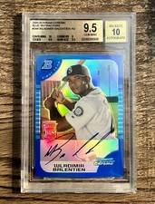 2005 Bowman Chrome Blue Refractor /150 Wladimir Balentien RC Auto BGS 9.5