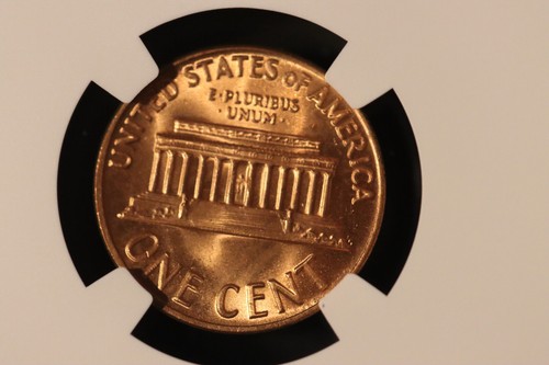 1970 S LARGE DATE LINCOLN MEMORIAL CENT NGC MS66 RD - Picture 3 of 6