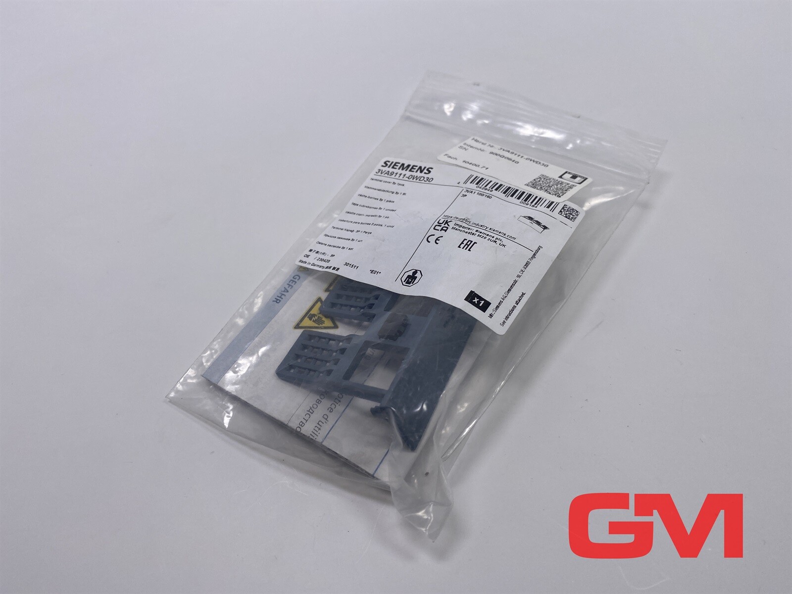 Siemens Terminal Cover 3VA9111-0WD30 3-Pole Accessory 3VA10/11