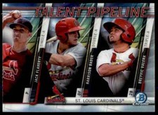 2017 Bowman Talent Pipeline #TP-STL Jack Flaherty/Harrison Bader/Breyvic Valera
