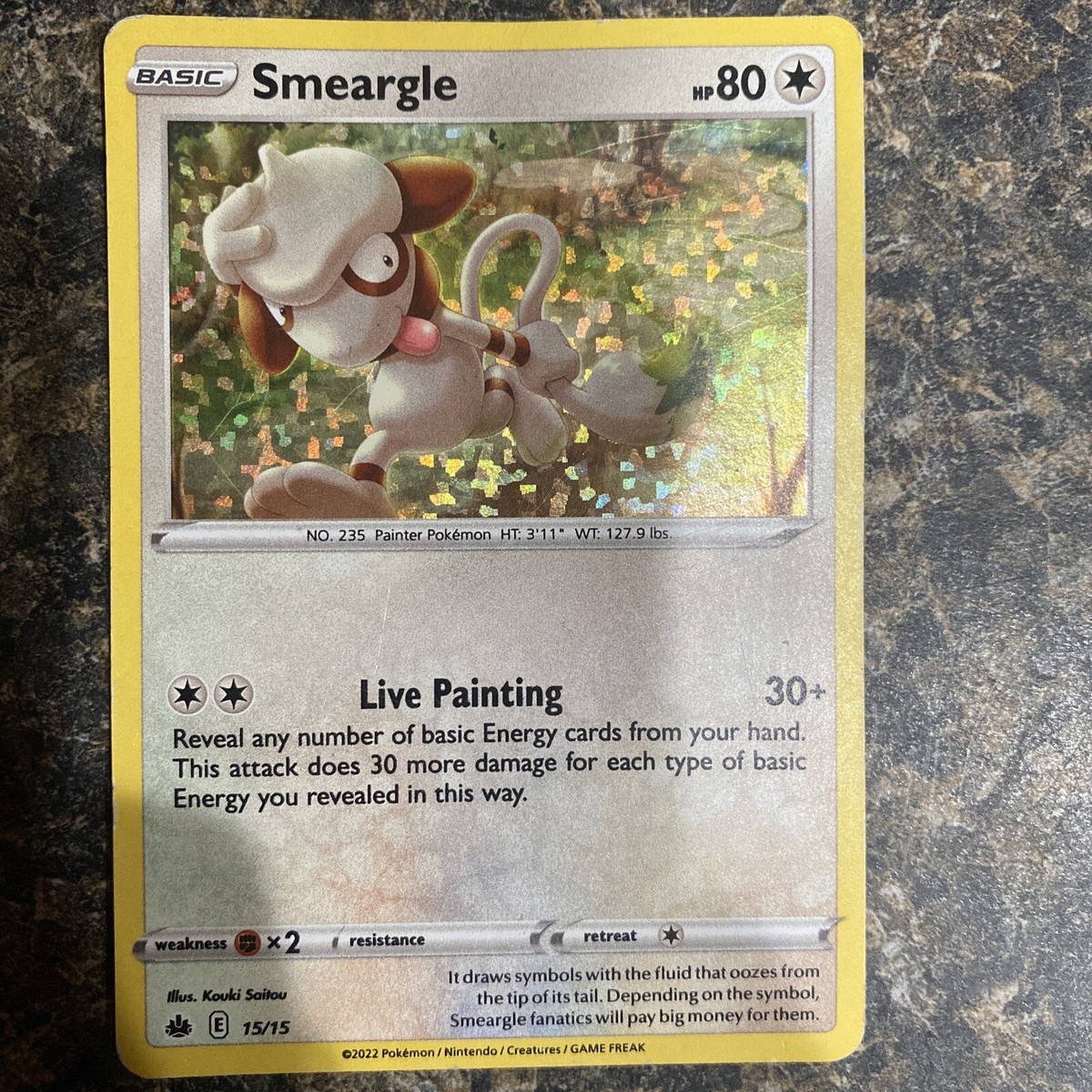 Smeargle Holographic Pokemon Card | eBay