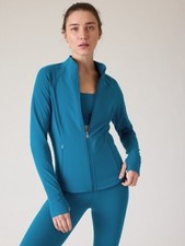 ATHLETA Salutation Jacket Plus 1X  Dark Lapis Blue 657490 NEW