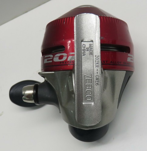 Zebco 202 Red Slingshot Spincasting Fresh Water Fishing Reel - Picture 3 of 5