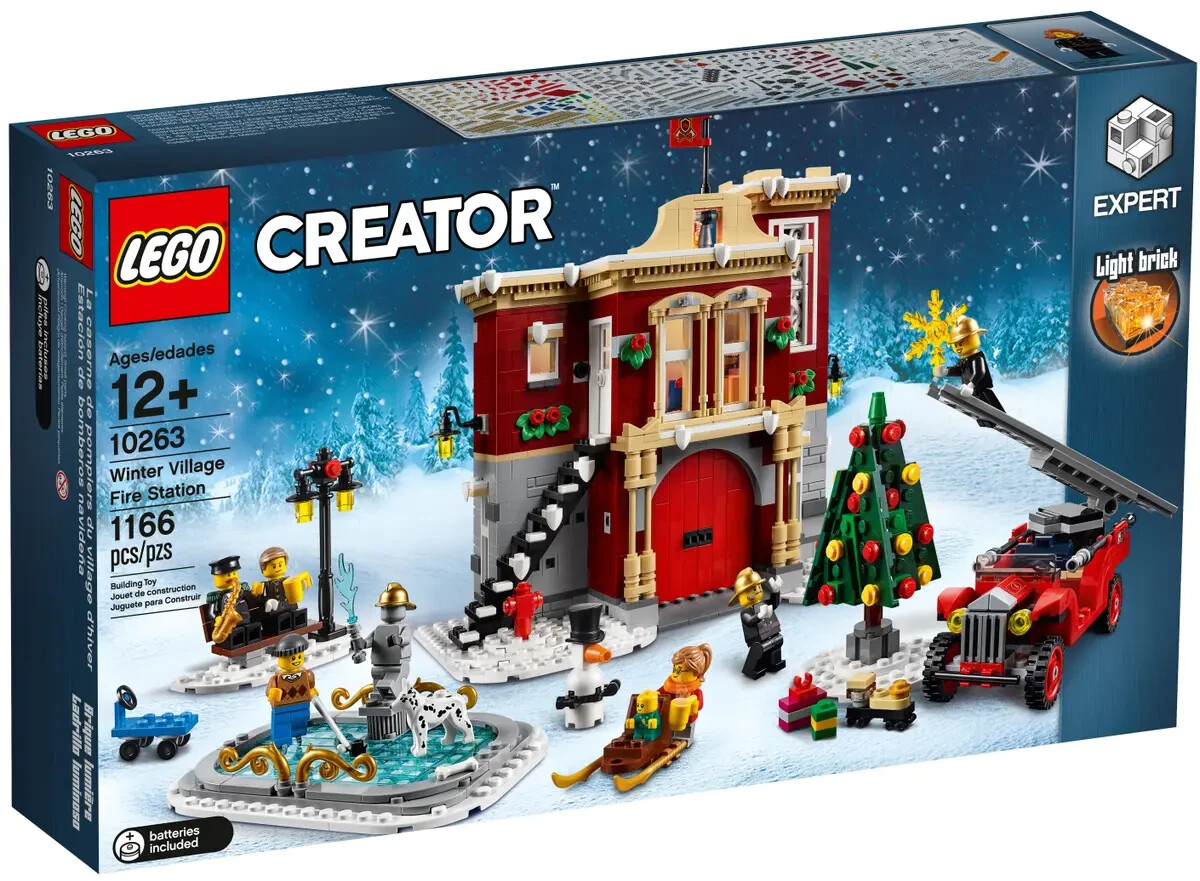 Lego Winter Village Fire Station 10263 Creator Minifigure Building 