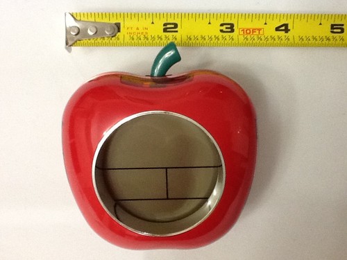 English Talking Alarm Clock Visually Blind Time Temp Voice Date RED Apple - Picture 7 of 10