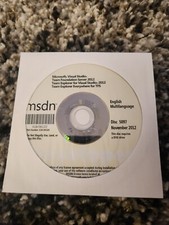 MSDN Microsoft Visual Studio Team Foundation Server 2012 and more DVD Disc