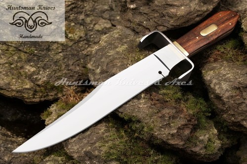 Custom Made Hand Forged Hell Belle's BOWIE Replica 8mm Spine in Rose Wood Handle - Picture 2 of 15