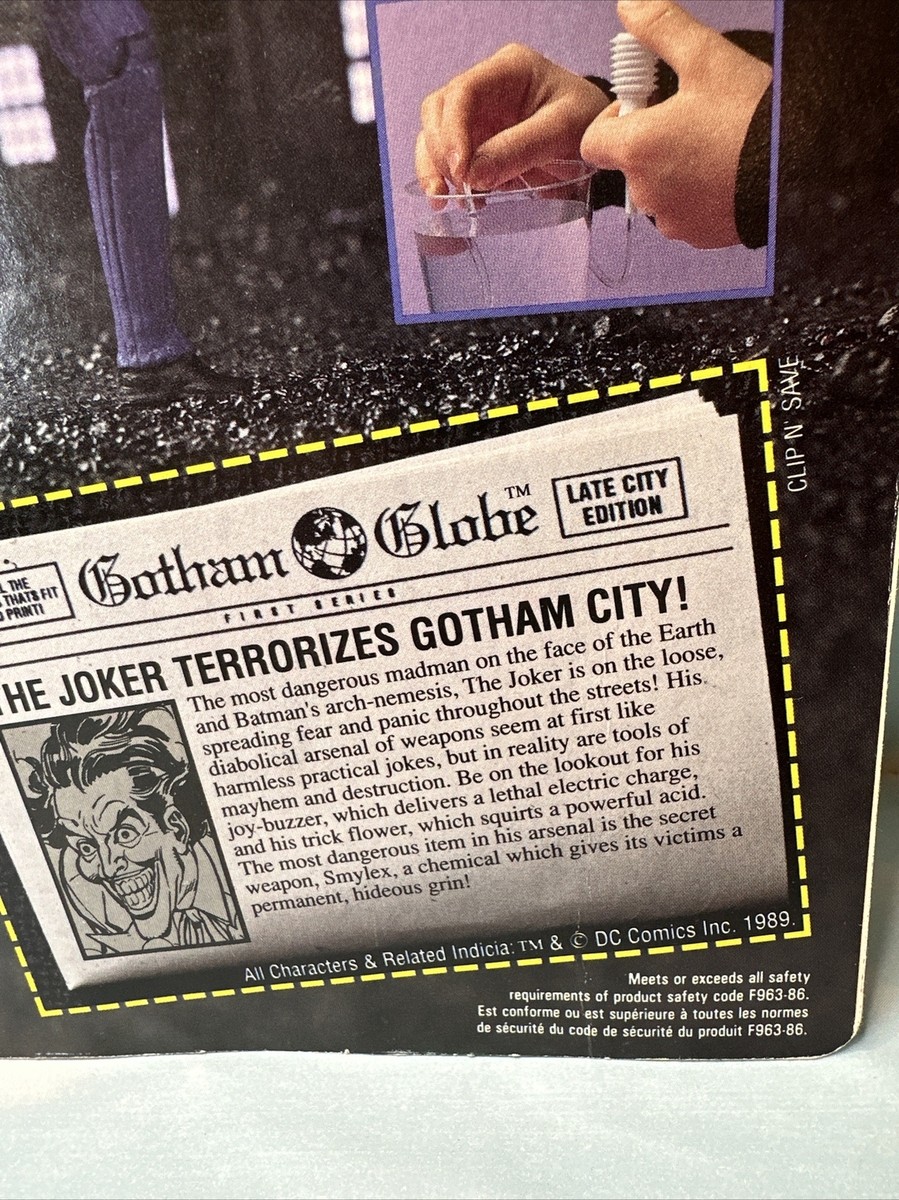 Vintage 1989 The Joker DC Super Heroes Action Figure Batman Vintage 1989 The Joker DC Super Heroes Action Figure Batman