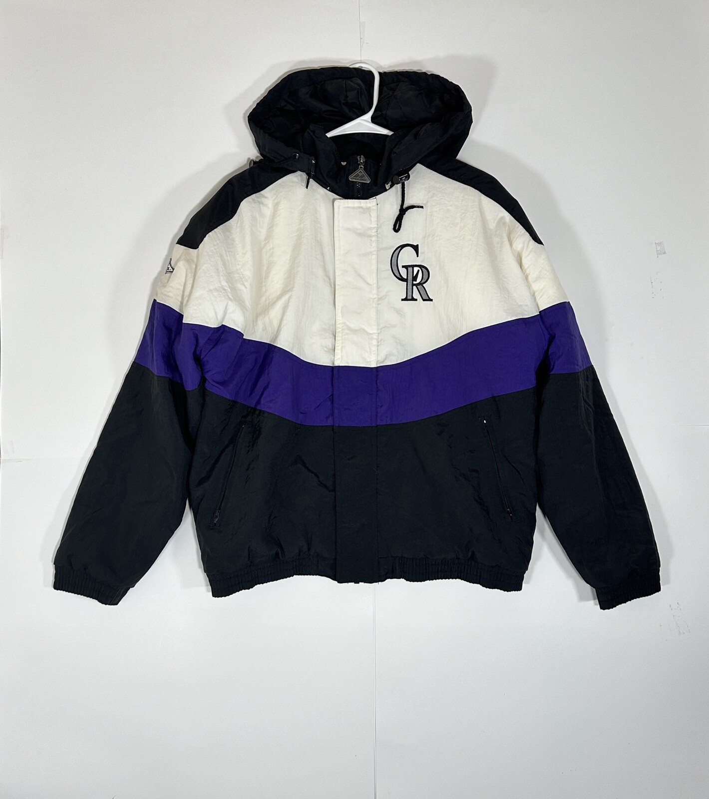 Vintage Colorado Rockies Winter Youth Kids Jacket Size XL Apex One MLB Hooded