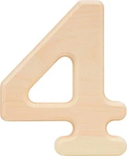 847325 6.5-Inch Pine House Number 4 Wood