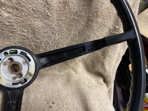 Nuevo de lote antiguo Ford C7zz-3600-a 1967 Mustang negro volante de 3 radios - Imagen 3 de 12
