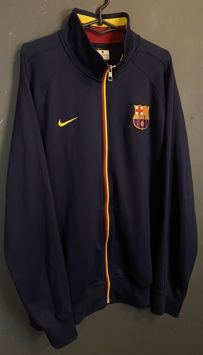 MEN'S NIKE N98 FC BARCELONA 2013/2014 JACKET TRACK TOP SOCCER
