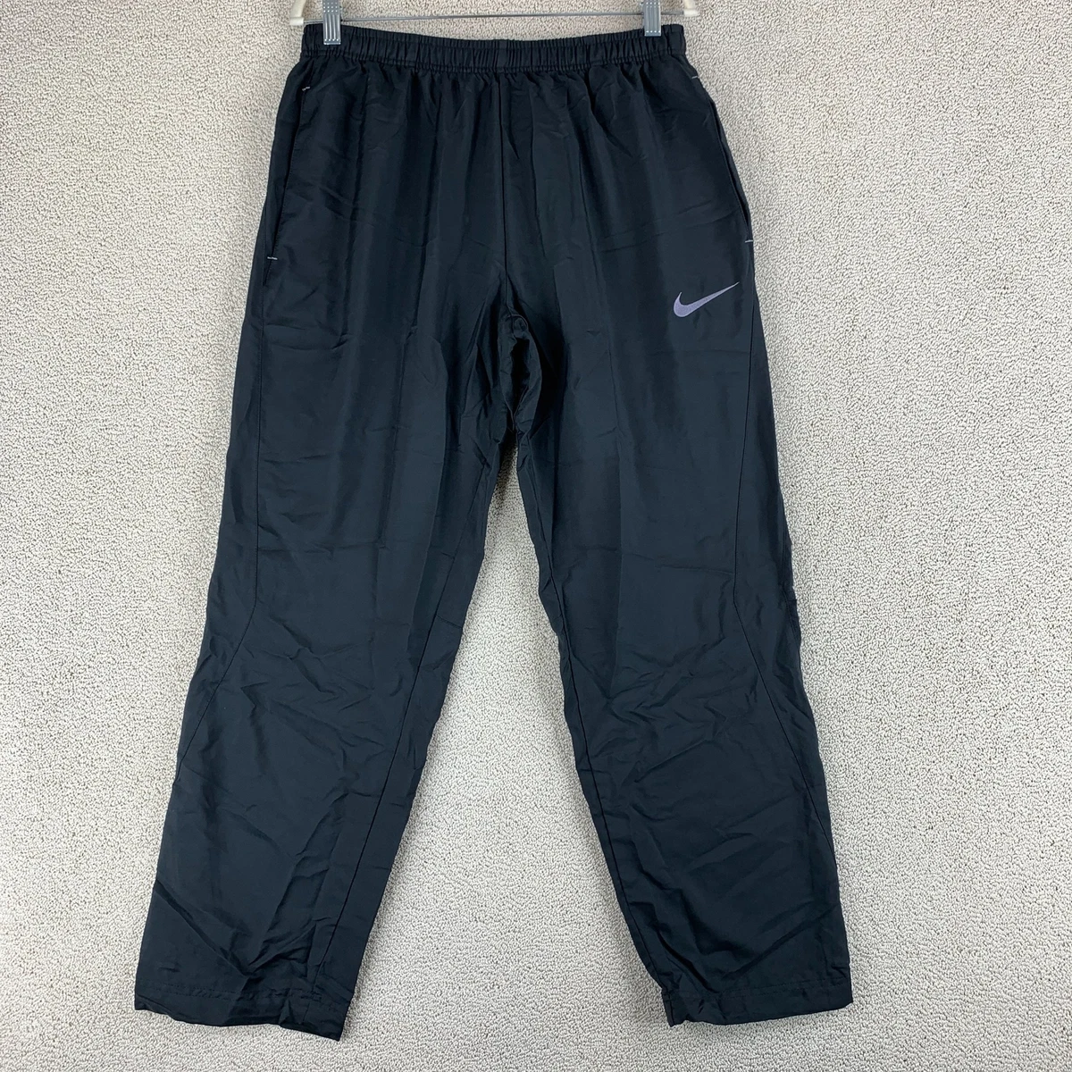 Nike Dri-Fit Athletic Track Pants Boys 2XL XXL Black Drawstring Elastic  Waist