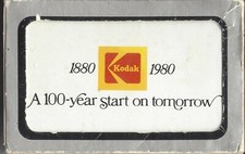 KODAK "A 100-YEAR START ON TOMORROW, 1880-1980" PLAYING CARDS - NEVER OPENED