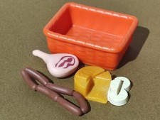 PLAYMOBIL SAUSAGES LOT HAM CHORIZO MORCILLA CHEESE MARKET NATIVITY SCENE