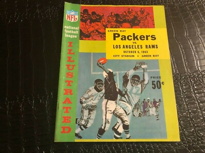 OCTOBER 6 1963 NFL Program - Green Bay PACKERS vs Los Angeles RAMS | eBay