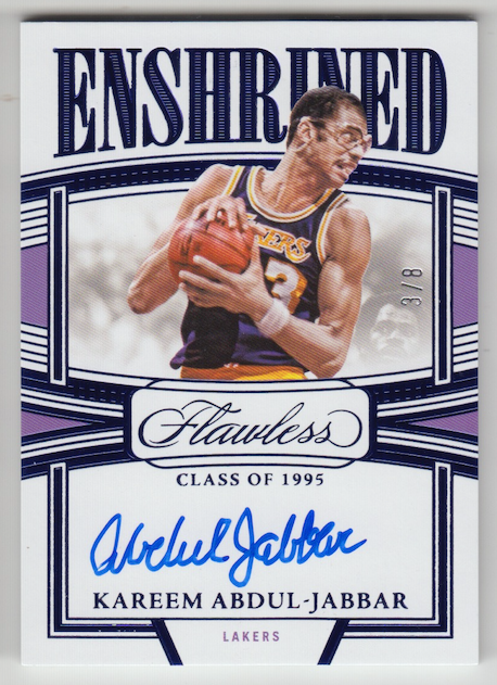 NBAカード kareem abdul jabber auto 2022-23 Panini Flawless Lakers Kareem Abdul-Jabbar Enshrined