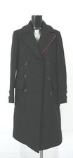 Tibi Women's Button-up Felted Wool Double Breasted Coat Ah4 Dark Grey Size 2xs