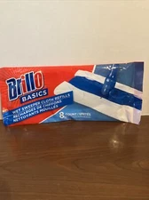 Brillo Basics Wet Sweeper Cloth Refills 8 Count  *New Sealed*