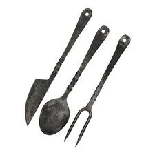 Forged Blacksmith Medieval Dining Hall Eating Kitchen Renaissance Utensils