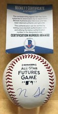 NICK SENZEL CINCINNATI REDS SIGNED 2017 FUTURES GAME BASEBALL BECKETT H64492