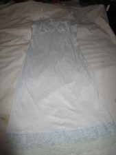 Vintage Blue Nylon  Lace Slip by Kayser Size Jr 7 Excellent Shape