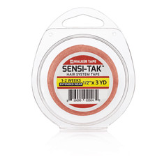 Walker Sensi-Tak Tape- Red Liner 1"/2 x 3 Yd Roll- Poly ,Wig Hair Piece -New.