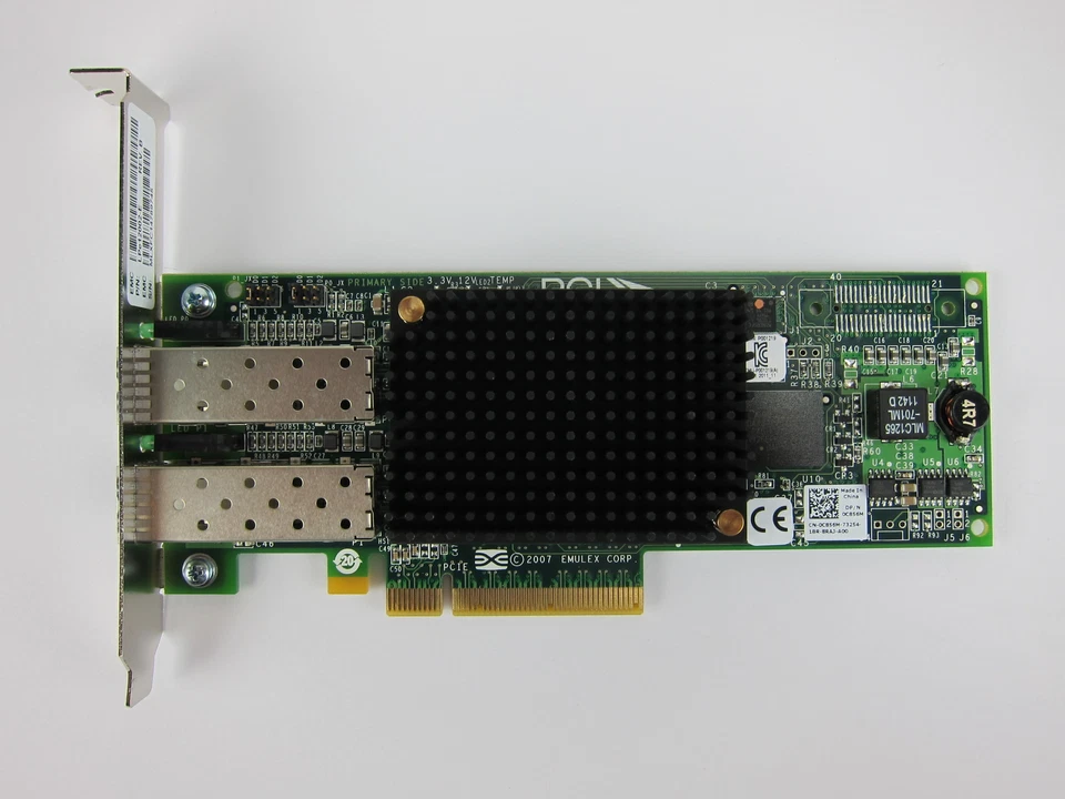 Dell Emulex LPE12002 8Gb Dual Port Fibre Channel PCI-e Host Bus Adapter C856M - Image 2 of 3