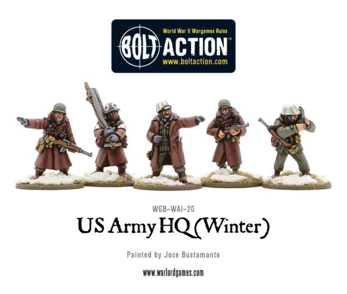 Bolt Action - US Army HQ (Winter) - Warlord Games