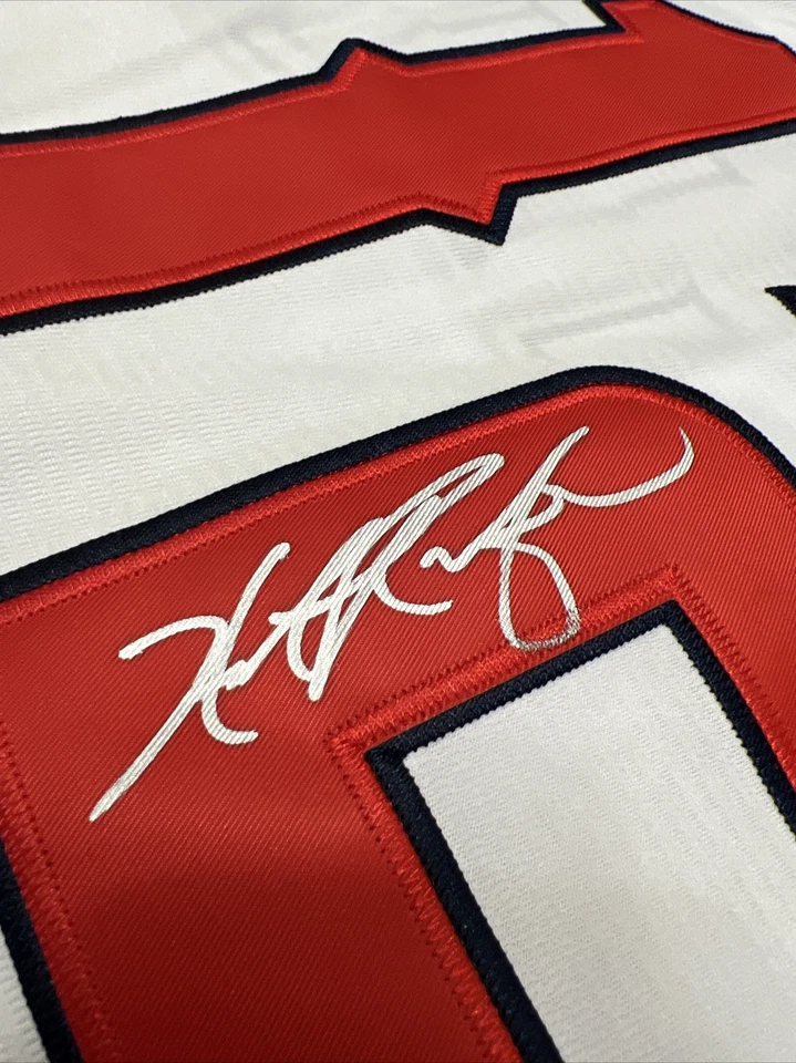 Camiseta firmada por Hunter Renfroe de los Angeles Angels con certificado de autenticidad JSA autografiada Foto 3 de 4