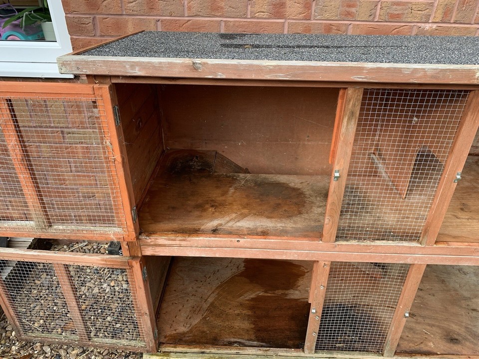 large rabbit hutch used eBay