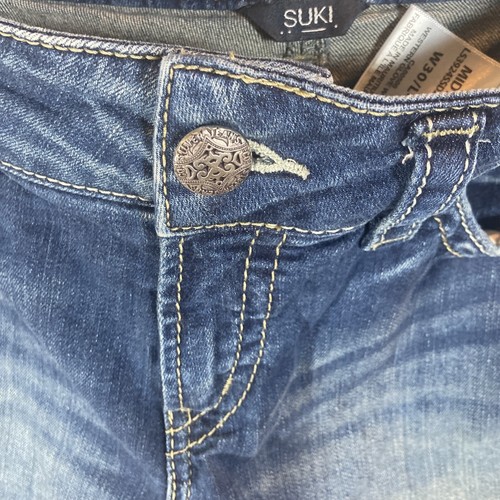 Silver Jeans Suki Mid Denim Shorts Womens Size 29 Western Glove Works Bermuda - Picture 2 of 14
