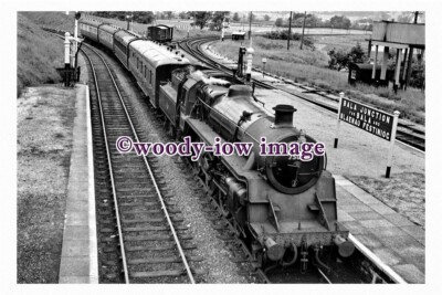 bb0958 - BR Eisenbahn Lok 75028 am Bala Junction Station in 1959 Druck