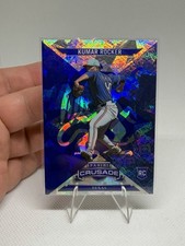 2025 Panini Crusade Kumar Rocker #31 Blue Cracked Ice (RC) Texas Rangers