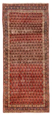 Traditional Vintage Hand-Knotted Area Rug 3'4" x 7'11" Oriental Wool Carpet